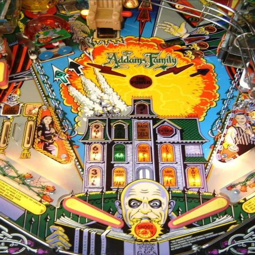 Addams family pinball machine